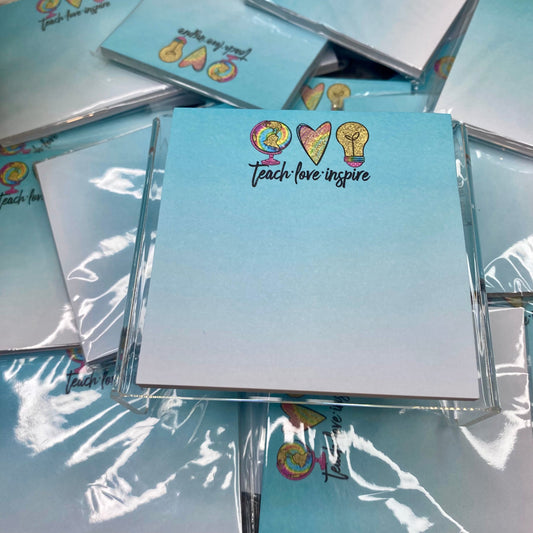 The Sticky Note Collection - Teacher Teach Love Inspire