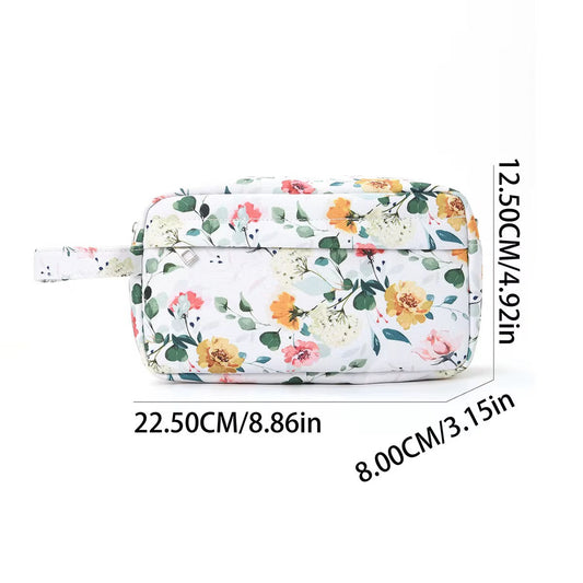 Rectangle Zip Pouch - Floral