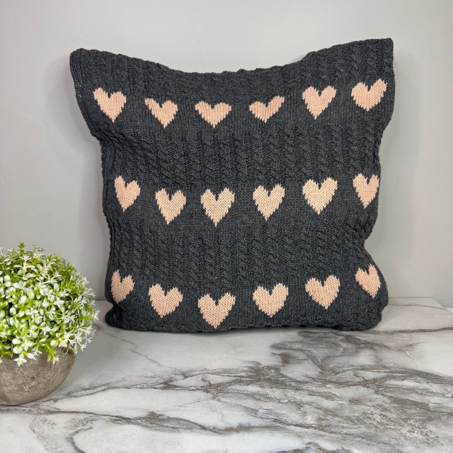 Heart Tote Bag - Knit Sweater