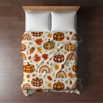 Blanket Halloween #2 - Plaid Pumpkins