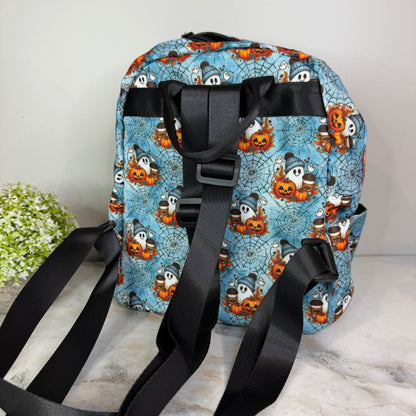 Mini Backpack - Halloween - Ghost Coffee