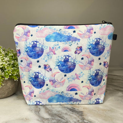 Pouch XL - Floral, Sky Moon Butterfly