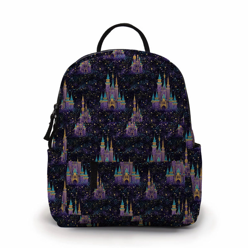 Mini Backpack - Purple Galaxy Castle