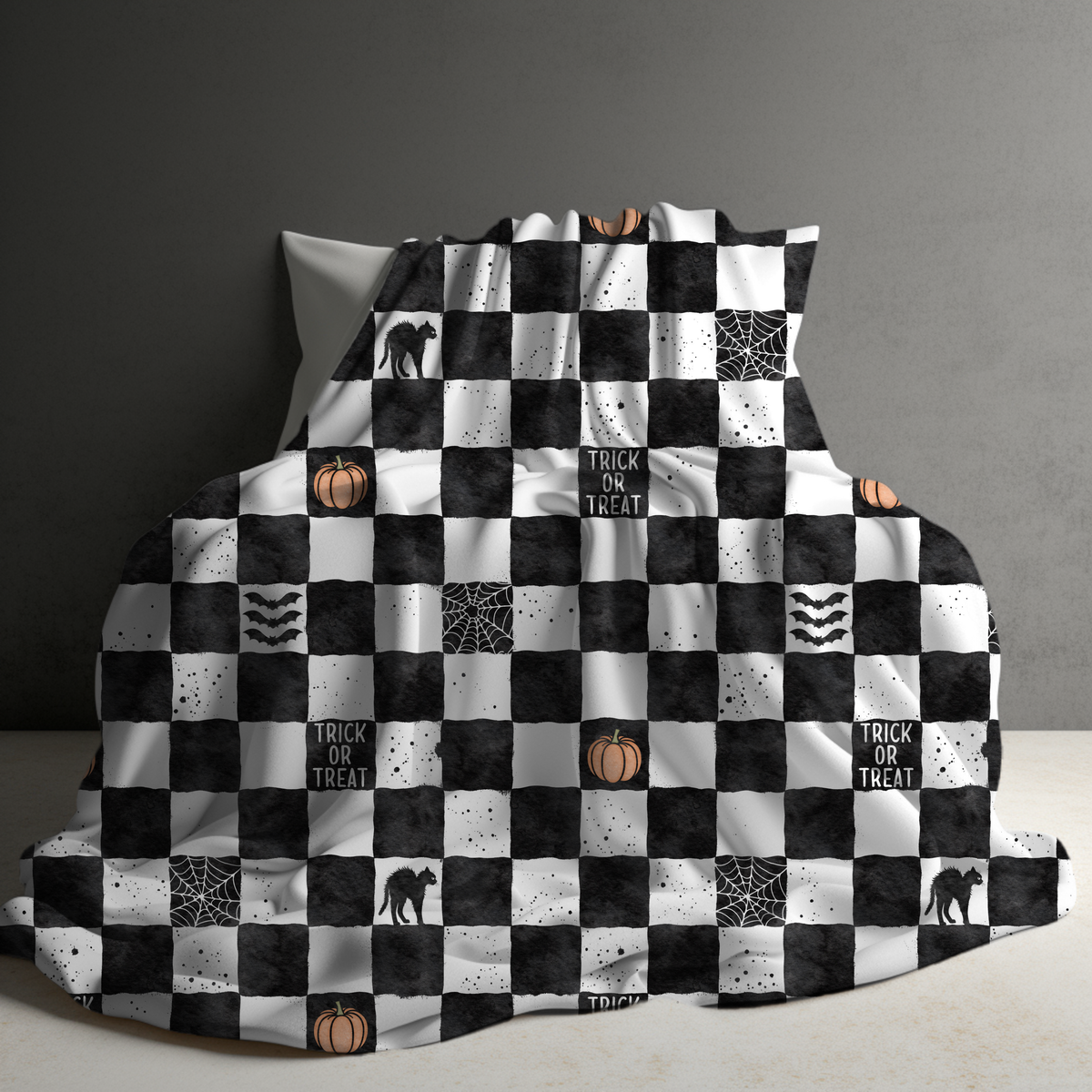 Blanket Halloween #5 - Checkered Halloween