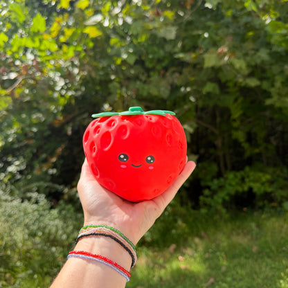Squishy Toy - Strawberry + Face Dough, Jumbo