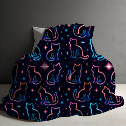 Blanket Halloween #28 - Neon Cats