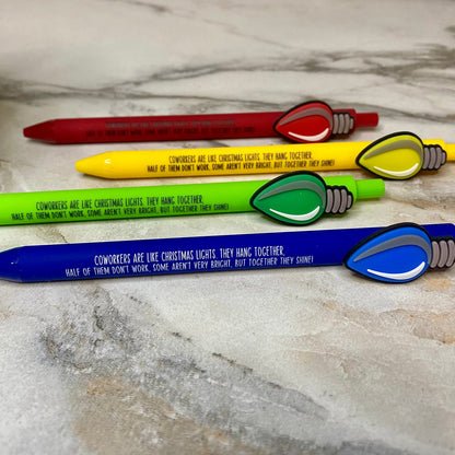 Pen - Coworker Christmas Light Saying