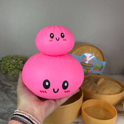 Squishy Toy - XL Jumbo Dumpling, Quick Squeeze Solid