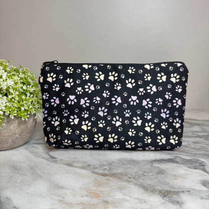 Pouch - Dog Cat Paw Pink Purple Ombre