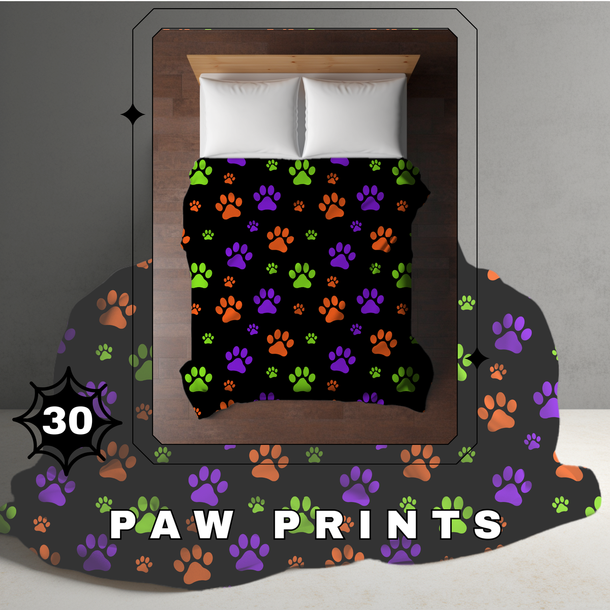 Blanket Halloween #30 - Paw Print