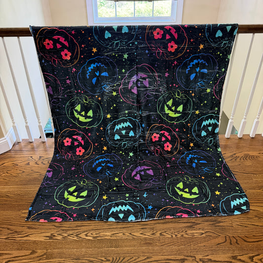 Blanket Halloween #36 - Rainbow Pumpkin
