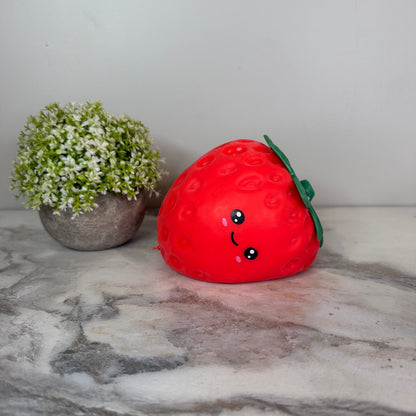 Squishy Toy - Strawberry + Face Dough, Jumbo